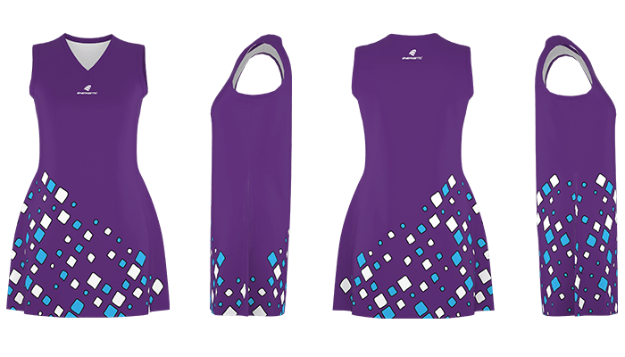 purple square dress for sports