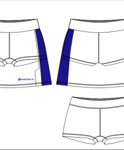 fashion netball skorts elite panelled 2