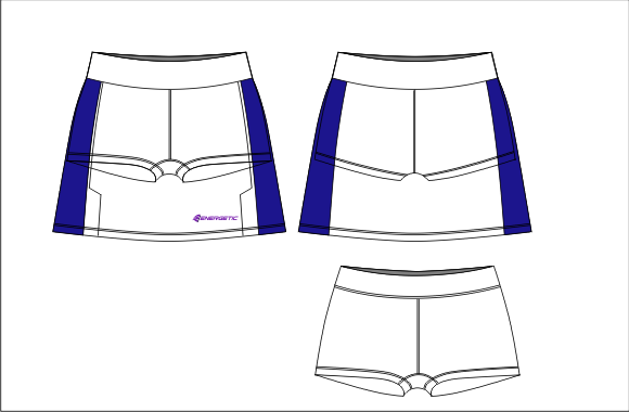 fashion netball skorts elite panelled 2