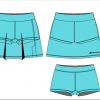 Netball skort Elite panelled 2