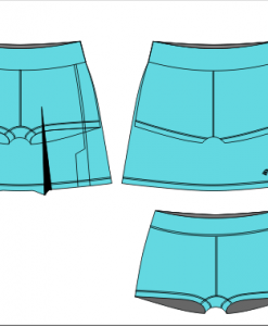 Netball skort Elite panelled 2