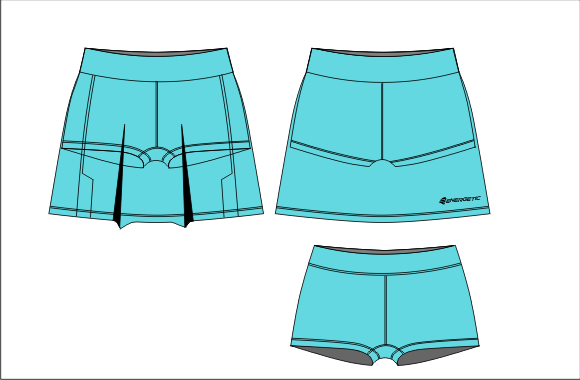 Netball skort Elite panelled 2
