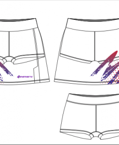 fashion netball skorts hyper elite sublimated for womens